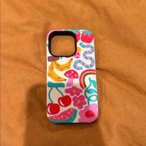Vibrant Fruit and Candy Pattern Phone Case - iPhone 14 pro